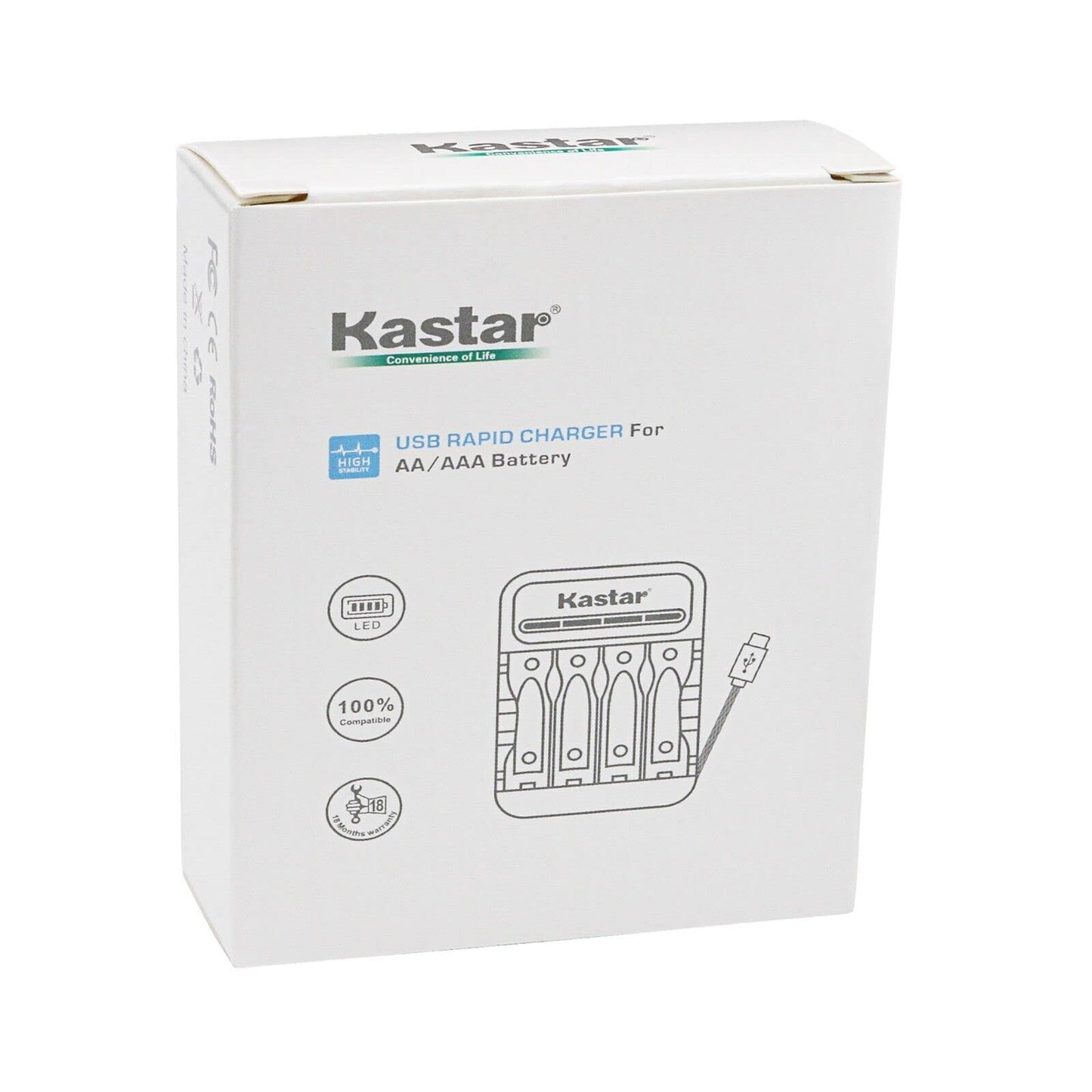 Kastar CMH4 Smart USB Charger Compatible with Panasonic KX-TGA740 KX-TGA740B KX-TGA750B KX-TGA820 KX-TGA820B KX-TGA930 KX-TGA930T KX-TGA935 KX-TGA935B