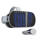 MightySkins Skin Compatible with Oculus Go Mobile VR - Thin White Line | Protective, Durable, and Unique Vinyl Decal wrap Cover | Easy to Apply