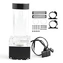 8W 7V CPU Water Cooling Pumpe Reservoir DIY Set, 800L/H 4m Pump Reservoir Combo, G 1/4" Thread Port, PC CPU Water Cooling System Heat Exchanger Tool