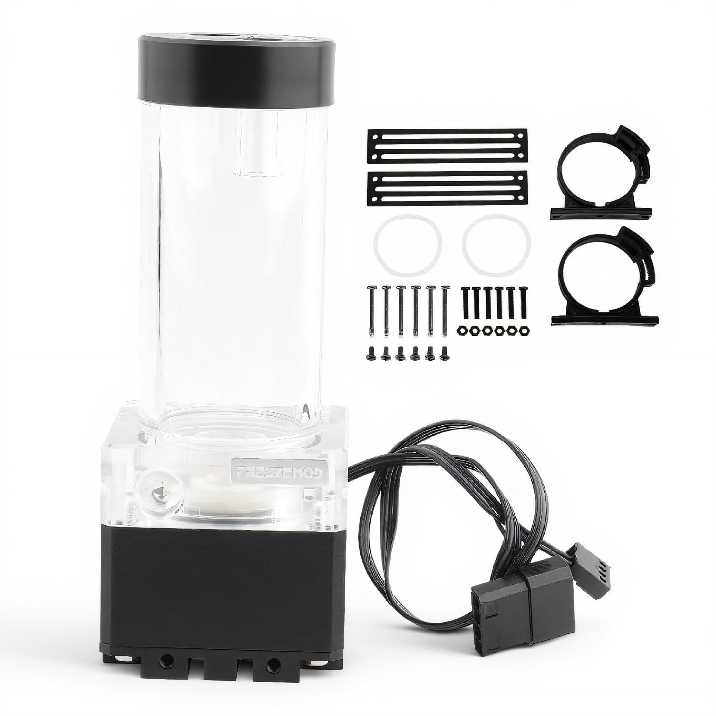 8W 7V CPU Water Cooling Pumpe Reservoir DIY Set, 800L/H 4m Pump Reservoir Combo, G 1/4" Thread Port, PC CPU Water Cooling System Heat Exchanger Tool