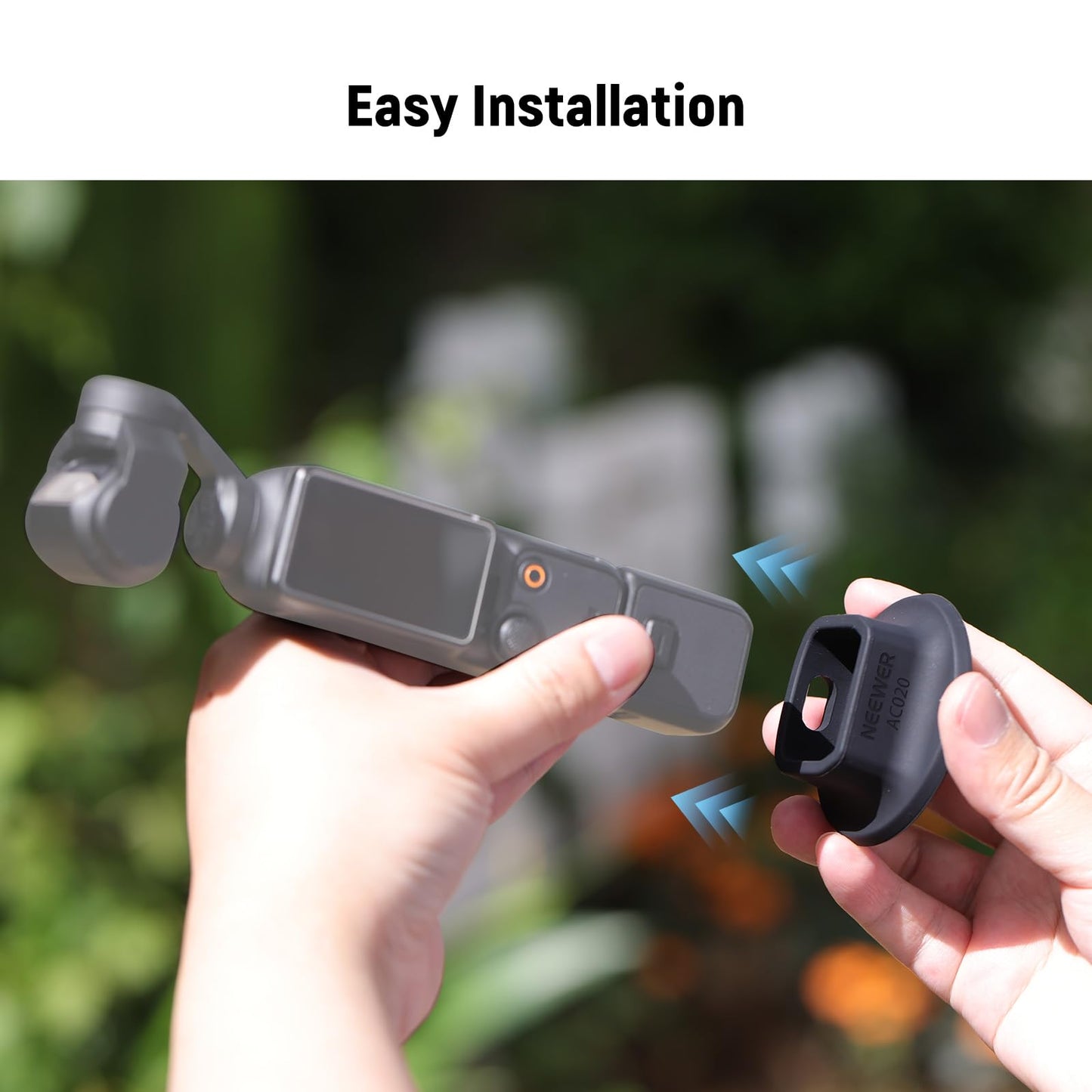 NEEWER Silicone Stand Base for Pocket 3, ø64mm Nonslip Soft Stable Anti Scratch Desktop Camera Mount Support Base Accessory Compatible with DJI Osmo