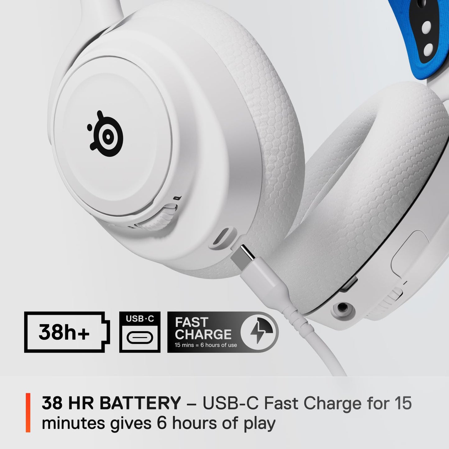 SteelSeries Arctis Nova 7P Wireless Multi-Platform Gaming Headset - Neodymium Magnetic Drivers - 2.4GHz + Bluetooth - 38Hr USB-C Battery - Gen2 AI Mic