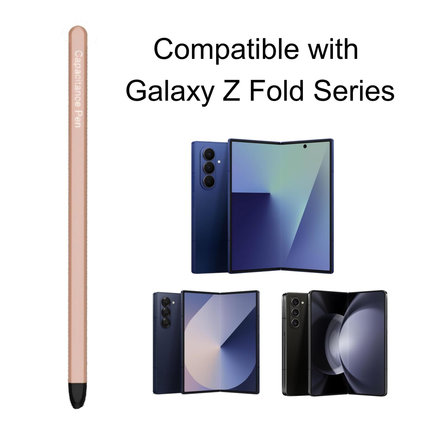 S Pen for Galaxy Z Fold 8 Ultra/Fold 7 / Fold 6 / Fold 5, Z Fold 8 Ultra S Pen, Supporting Both Internal and External Screen (Slim-Pink)