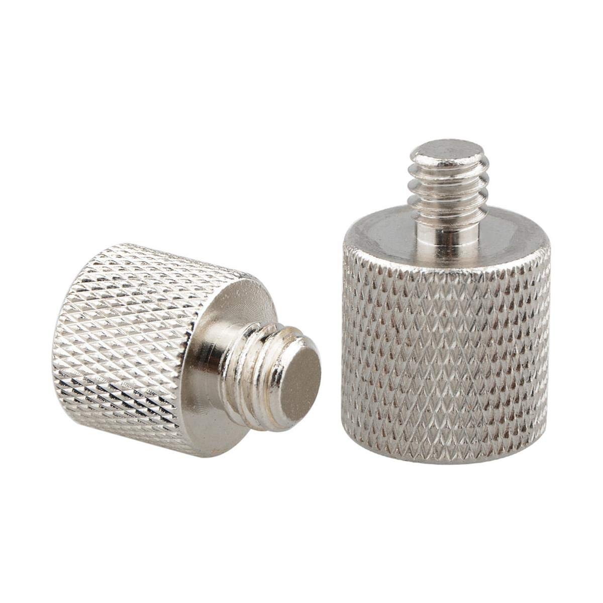 CAMVATE 1/4" Female to 3/8" Male & 3/8"-16 Female to 1/4"-20 Male Screw Adapter for Tripod and Camera and Qr Plate/Adapter Brass - 0910