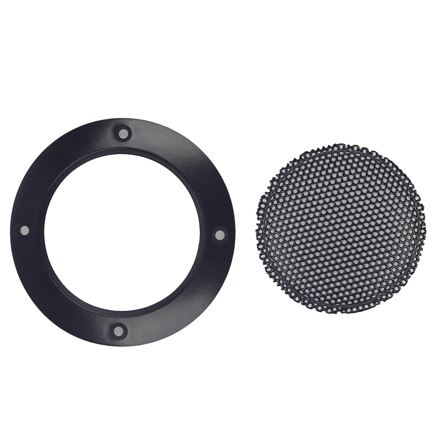 HLGHLG 2 Inch Speaker Grill Covers, 2PCS Black Decorative Metal Mesh Grille Guard Protector for Car Tweeter/Woofer, with Mounting Screws
