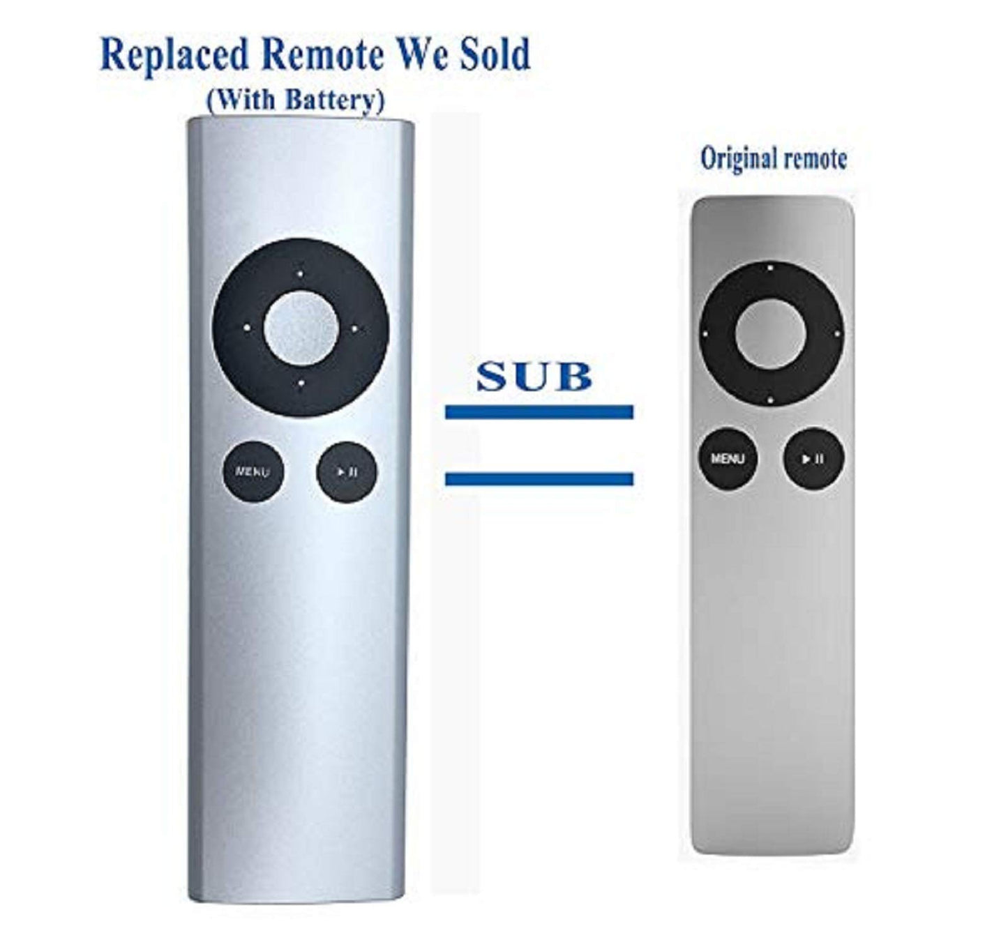 Beyution New Replaced Remote Fit for TV 2 3 A1427 A1469 A1378 A1294 MD199LL/A MM4T2AM/A MC572LL/A MC377LL/A MM4T2ZM/A Mac Music System M/A Mac Music