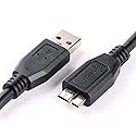 (2 Pack) USB 3.0 SuperSpeed USB Type A to USB Micro-B Device Cable for Toshiba Canvio Desk External Hard Drive Disk 1TB/2TB/3TB, Canvio Basics 3.0
