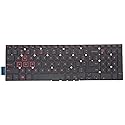 Laptop Keyboard,US English,Red Backlit,No Keyboard Trim,Replacement Compatible with Dell G7 7588 7590 7790, G5 5587 5590, G3 3579 3779 3590 Series