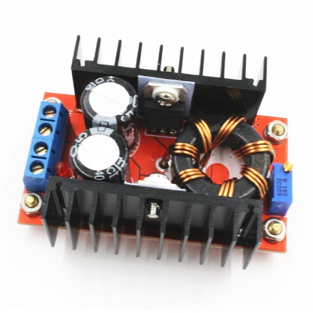 Gowoops 2PCS 150W DC-DC 10-32V to 12-35V Step Up Boost Converter Module Adjustable Power Voltage