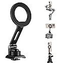 elitehood Aluminum Tripod Phone Mount Adapter for DJI RS 4 Mini, Magnetic Smartphone Tripod Mount with Arca-Standard & Hot Shoe Plate for Camera, Cold