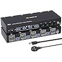 4 Computers KVM Switch, Reyoten DP KVM Support 2 Monitors 8K@60Hz USB 3.0 Switches Share Dual Monitors and 4 USB 3.0 Ports, with DC 12V Adapter &