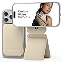 MOFT Phone Tripod Stand Selfie Stick for iPhone, Multi-Angles iPhone Stand, Lightweight & Portable Phone Holder, Strong Magnets, MOVAS Vegan Leather