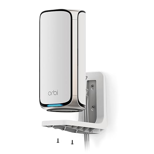 NETGEAR WiFi 7 Wall Mount Kit (RBEWM-10000S) Compatible with Orbi & Nighthawk WiFi 7 Systems, White