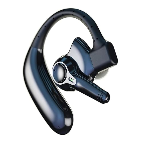 emotal Dual-Mic AI Noise Cancelling Bluetooth Headset for Cell Phones, 10 Days Standby 30Hrs HD Talktime Bluetooth Earpiece IPX6 Waterproof Ultralight