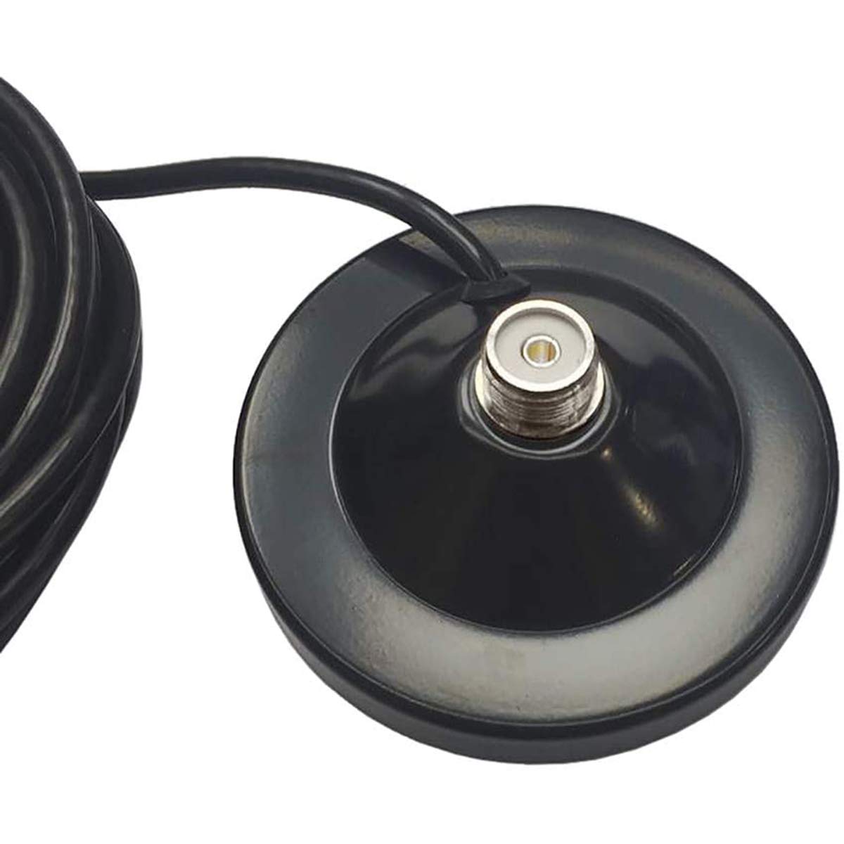 Mobile Radio Antenna Dual Band VHF/UHF 136-174MHz/400-470MHz and PL259 Male Connector Magnetic Mount Base for Vehicle Ham Radio Car Truck Amateur