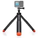 SOONSUN 4in1 Floating Selfie Stick Tripod for GoPro Hero 13 12 11 10 9 8 7 6 5 4 3, Max, AKASO, Osmo Action 3/4/5 Pro Camera - As Waterproof Extension