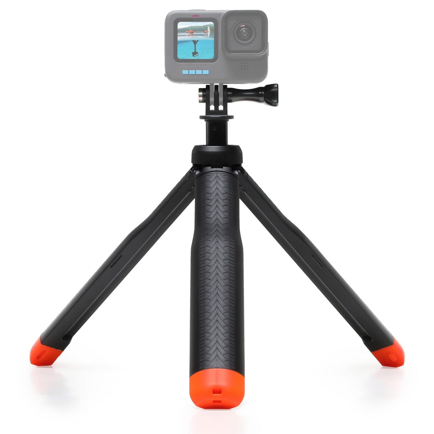 SOONSUN 4in1 Floating Selfie Stick Tripod for GoPro Hero 13 12 11 10 9 8 7 6 5 4 3, Max, AKASO, Osmo Action 3/4/5 Pro Camera - As Waterproof Extension