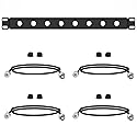 YQMRCZRF BNC Antenna Kit?19inch Antenna Re-Location Rack Mount Kit?Four BNC Connecting Cables 2FT?Compatible with Full-Rack Wireless Systems