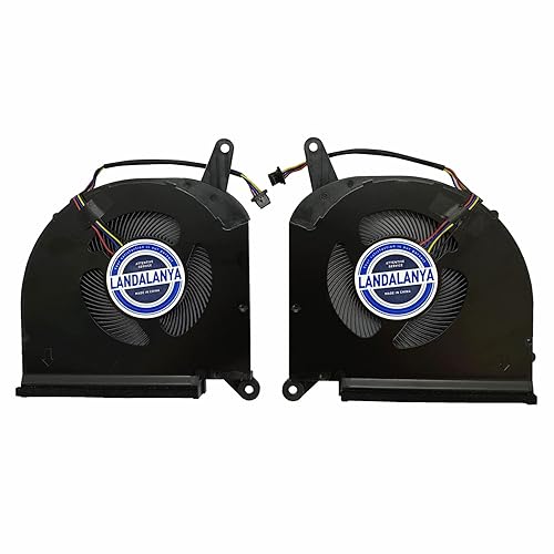 LANDALANYA Replacement new CPU and GPU Cooling Fan for Gigabyte AERO 15 OLED SA 17 HDR XA RP75XA RP77XA RP77XD 17g-yc 3080 PLB07010S12HH