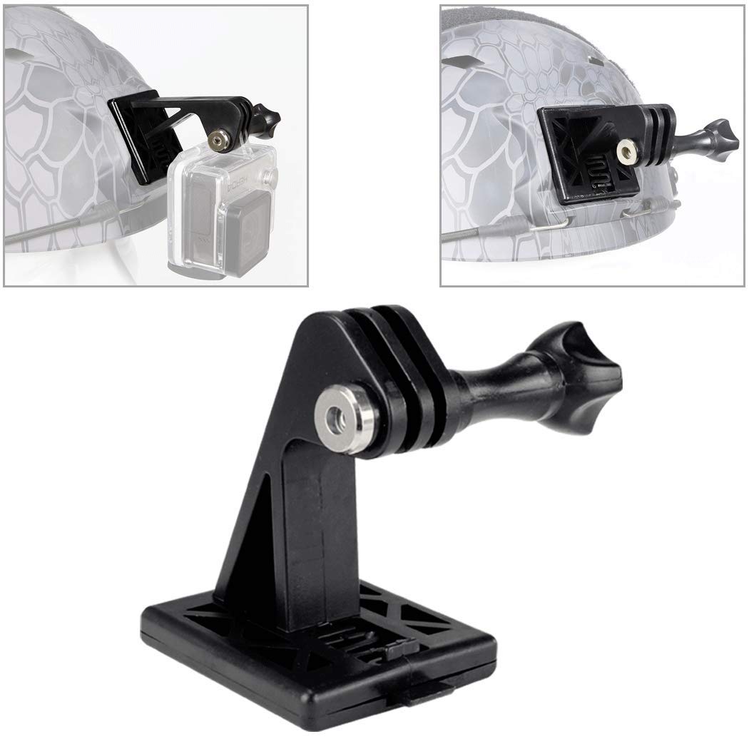 AOUTACC Tactical Excavator Mounts for GoPro Bracket or NVG Helmet Base (Black)