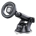Cellet Magnetic Car Phone Mount with Strong N52 Magnets - 360° Rotation, Telescopic Arm, Reusable Suction Cup - Dashboard & Windshield Holder