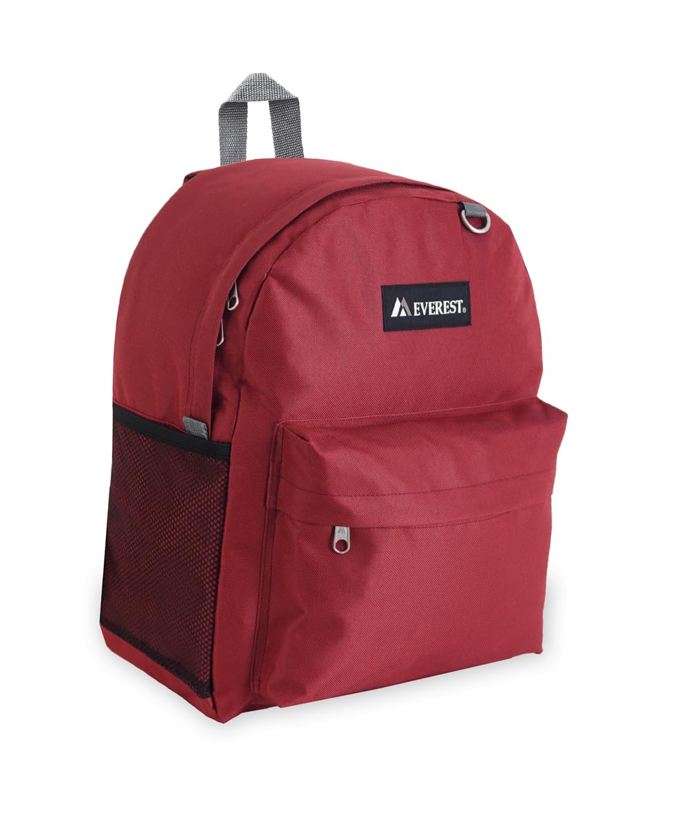 Everest Classic Laptop Backpack w/Dual Side Mesh Pocket