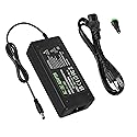 Power Supply 24V 5A,AC 100-240V to DC 24V 120W Converter Adapter Driver Transformer with 5.5mm x 2.5mm/2.1mm Jack, US Plug for Led Strips,LCD…