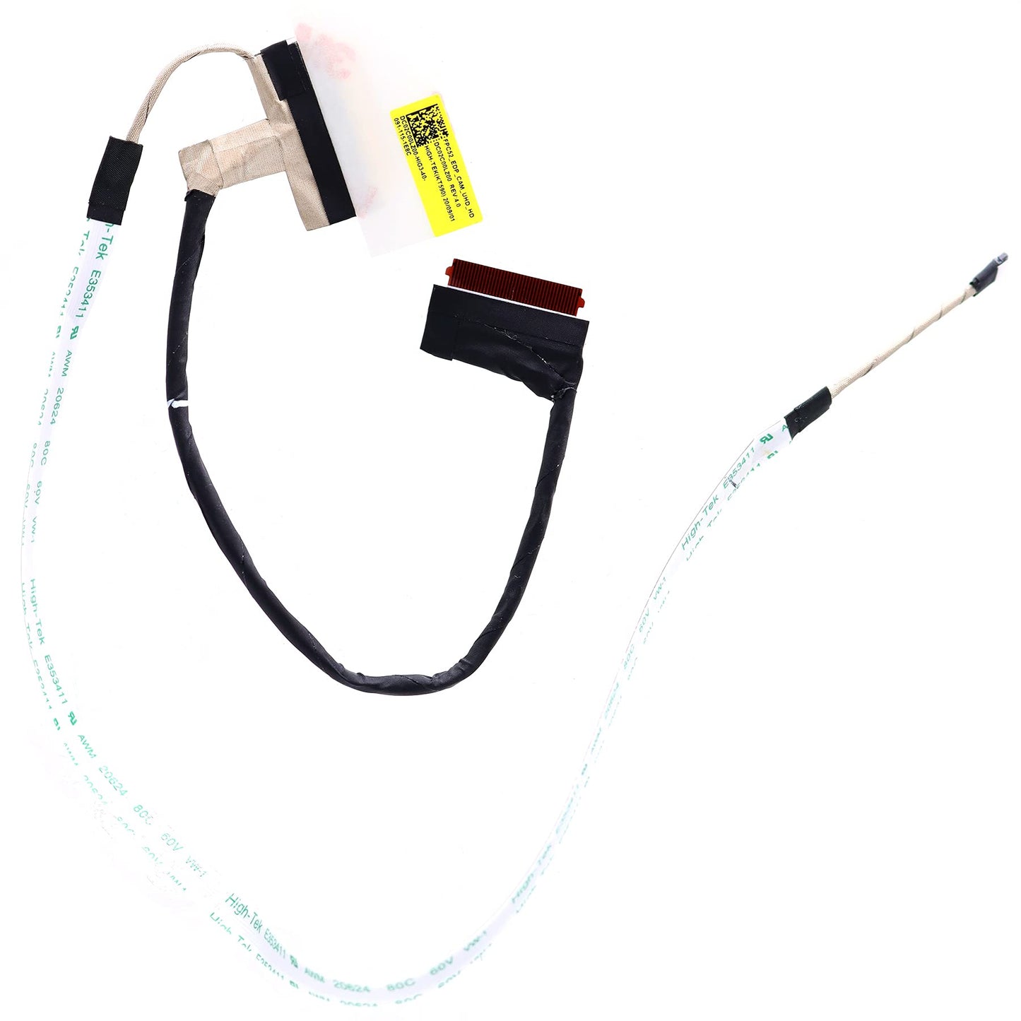 Deal4GO 40-pin 4K 1080P UHD 144Hz FPC52 LCD Cable Lvds eDP Cable DC02C00LZ00 for HP 15-DK 15-DK0127TX 15-DK1058TX TPN-C141