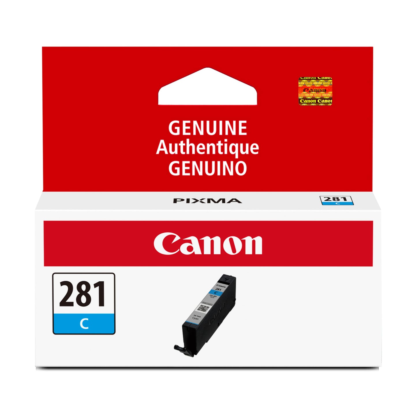Canon CLI-281 Genuine Cyan Ink Tank, Compatible with TR8520, TS9120,TS8120, TS6120, TS9521C/a, TS9520/a, TS8220, TS6220, TS8320, TS6320, TS702/a,