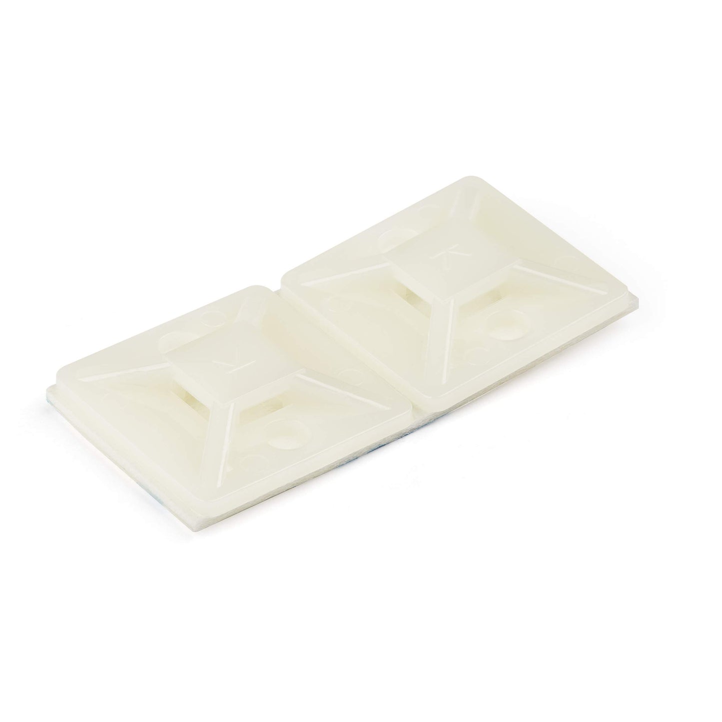 StarTech.com 100 Pack Cable Tie Mounts with Adhesive Tape for 0.18 in. (4.6 mm) Wide Ties - Nylon/Plastic Zip Tie Mounts - Electrical/Network Cable