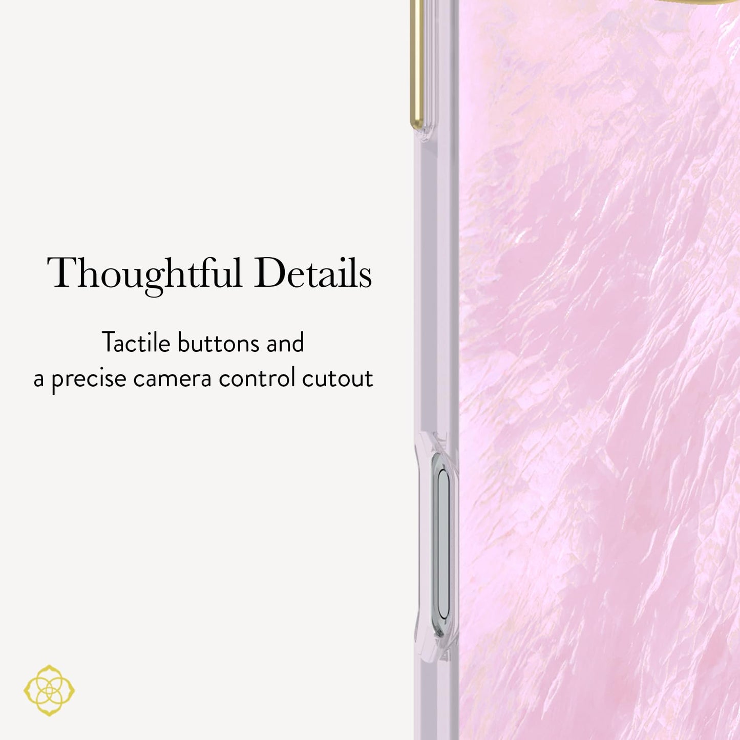 Kendra Scott iPhone 16 Pro Max Case - MagSafe Phone Case - Pink Pearl