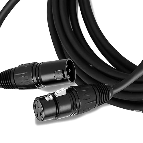 BRENDAZ Balanced XLR Female to XLR Male 3-Pin High Performance Pro Microphone Cable Compatible with Shure SM58-LC, SM58S, SM57-LC, SM7B Vocal