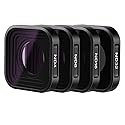 NEEWER 4 Pack ND Filter Kit, Multicoated Neutral Density Lens Filter Set (ND4/8/16/32) with Aluminum Frame & Optical Glass Compatible with GoPro Hero