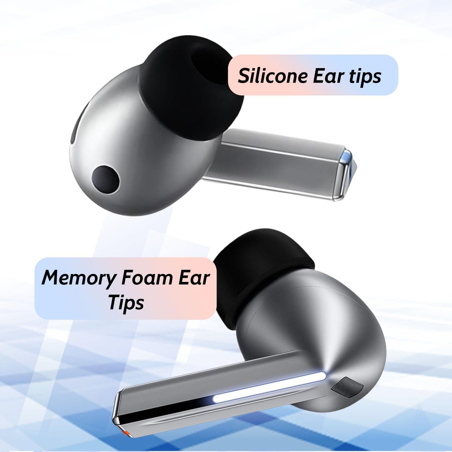 Miayaya Memory Foam Earbud Tips for Galaxy Buds4 Pro/Buds3 Pro Ultimate Comfort Noise Canceling Silicone Eartips for Samsung Galaxy Buds Pro 4/Pro 3