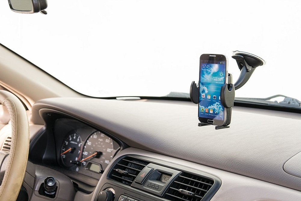 ARKON Windshield and Dash Car Phone Holder Mount for iPhone X 8 7 6S 6 Plus 8 7 6S 6 Galaxy Note Retail Black (SM415)