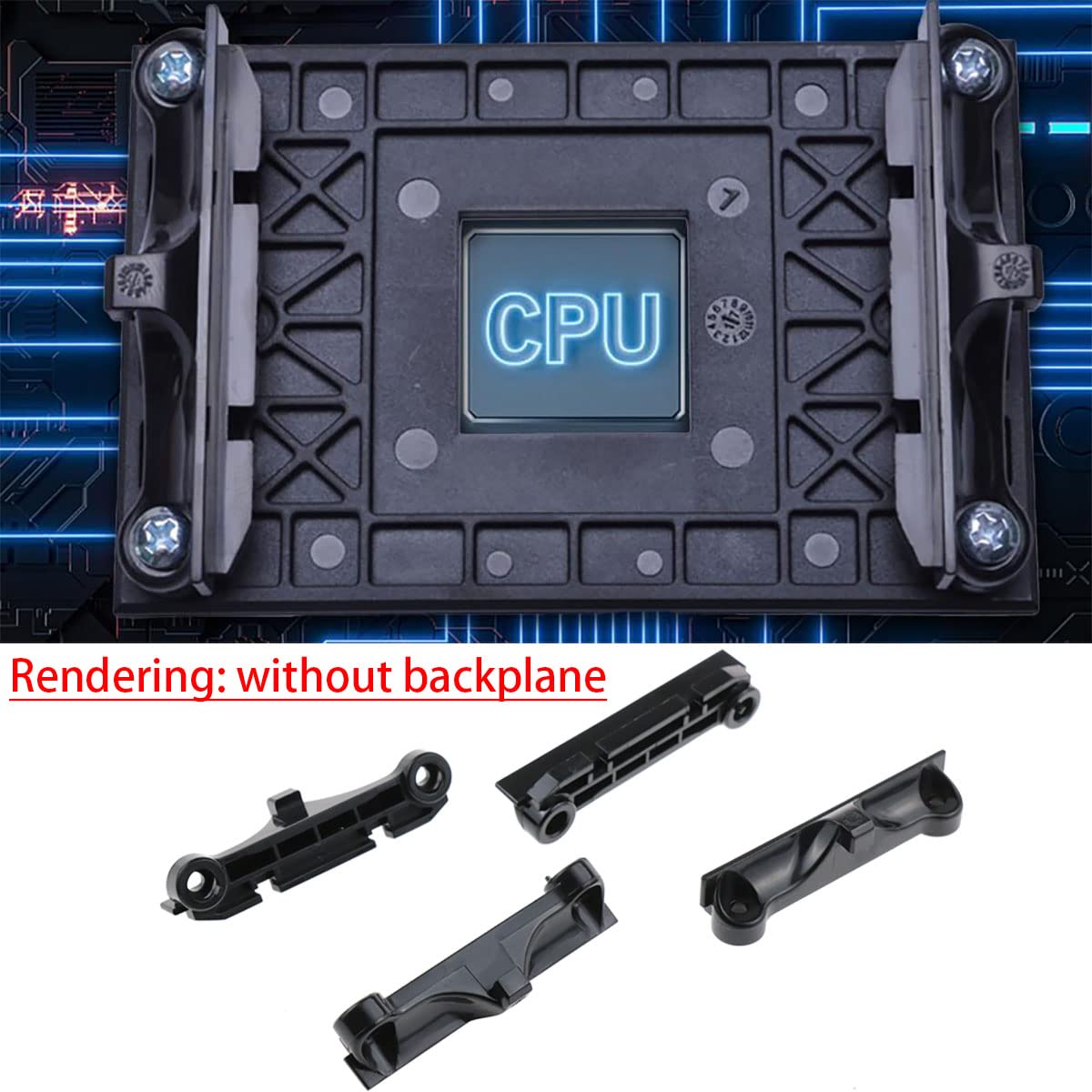 Lovelysp CPU Fan Mounting Kit - AM4 Compatible,including Mounting Screws - 4pcs