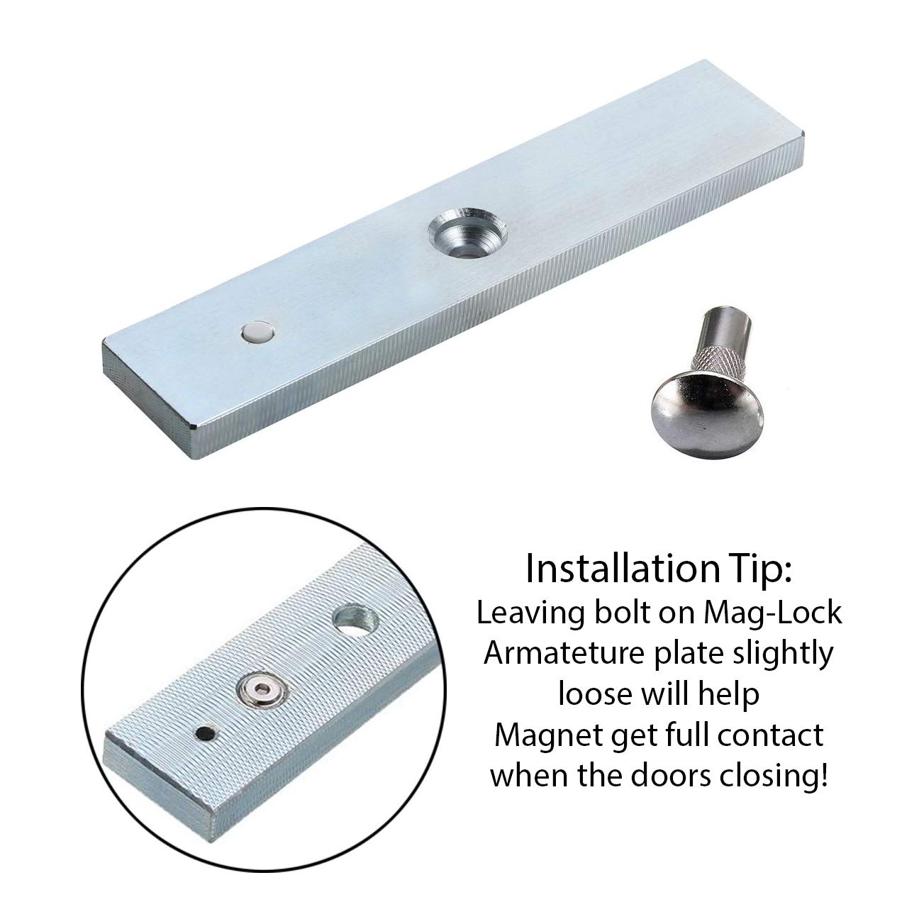 Ares Vision Access Control Mag Lock 180KG/ 400 LBS of Magnetic Holdings Force Lock 12V, LED Indicator, NO/NC for Door