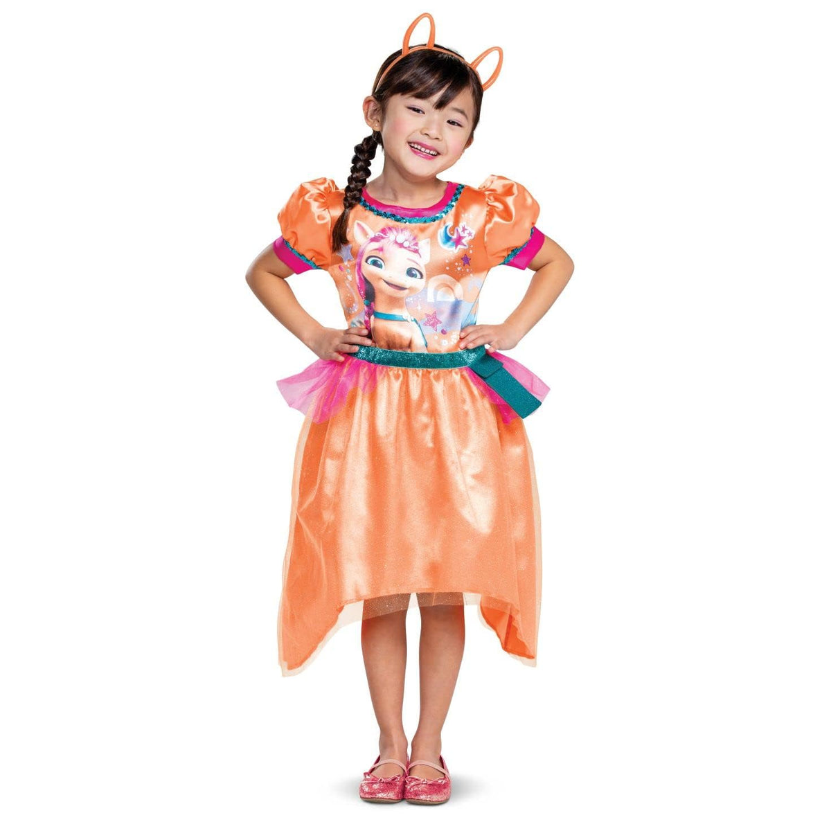 Disguise Sunny Starscout Costume for Girls, Official My Little Pony Tutu Dress Character Outfit, Classic Kids Size Medium (7-8)