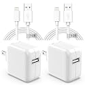 Apple iPad Charger Wall Charger and Cord 10 ft 2Set,12W iPad Fast Charging Block and Cord 10 ft Apple Certified Lightning Cable for iPad 7th 8th 9th