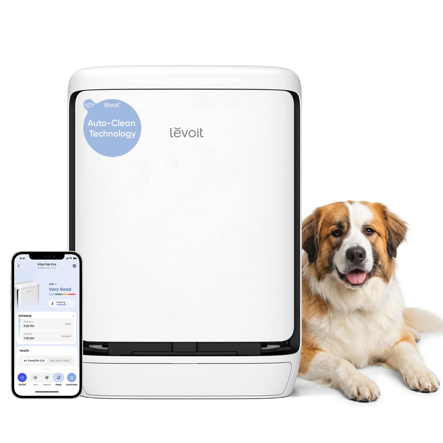 LEVOIT Smart Pet Air Purifier for Home Pets Large Room, Vital Pet Pro,White