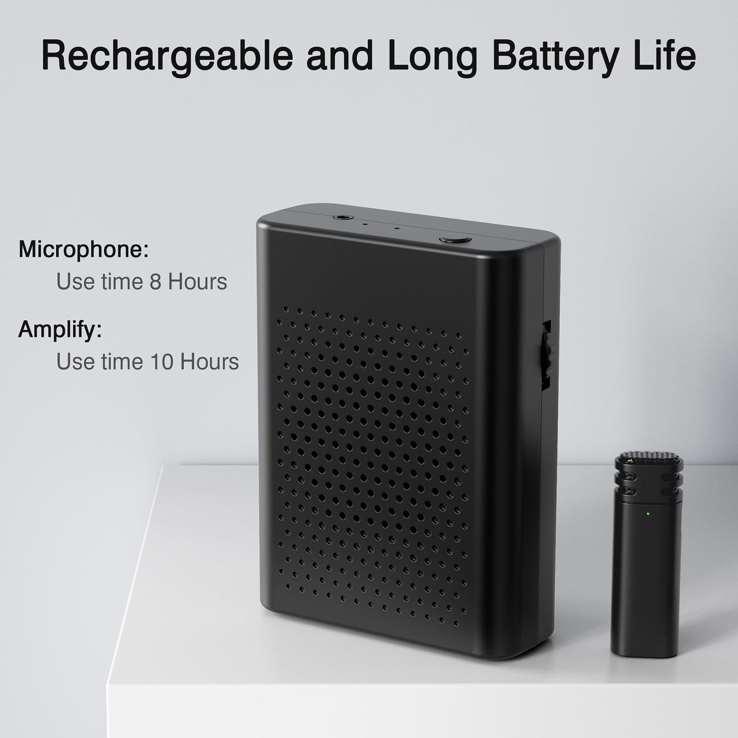 Wireless Voice Amplifier with Wireless Lavalier Microphone, PA System, Portable Speaker and Cordless Omnidirectional Microphone for Teachers
