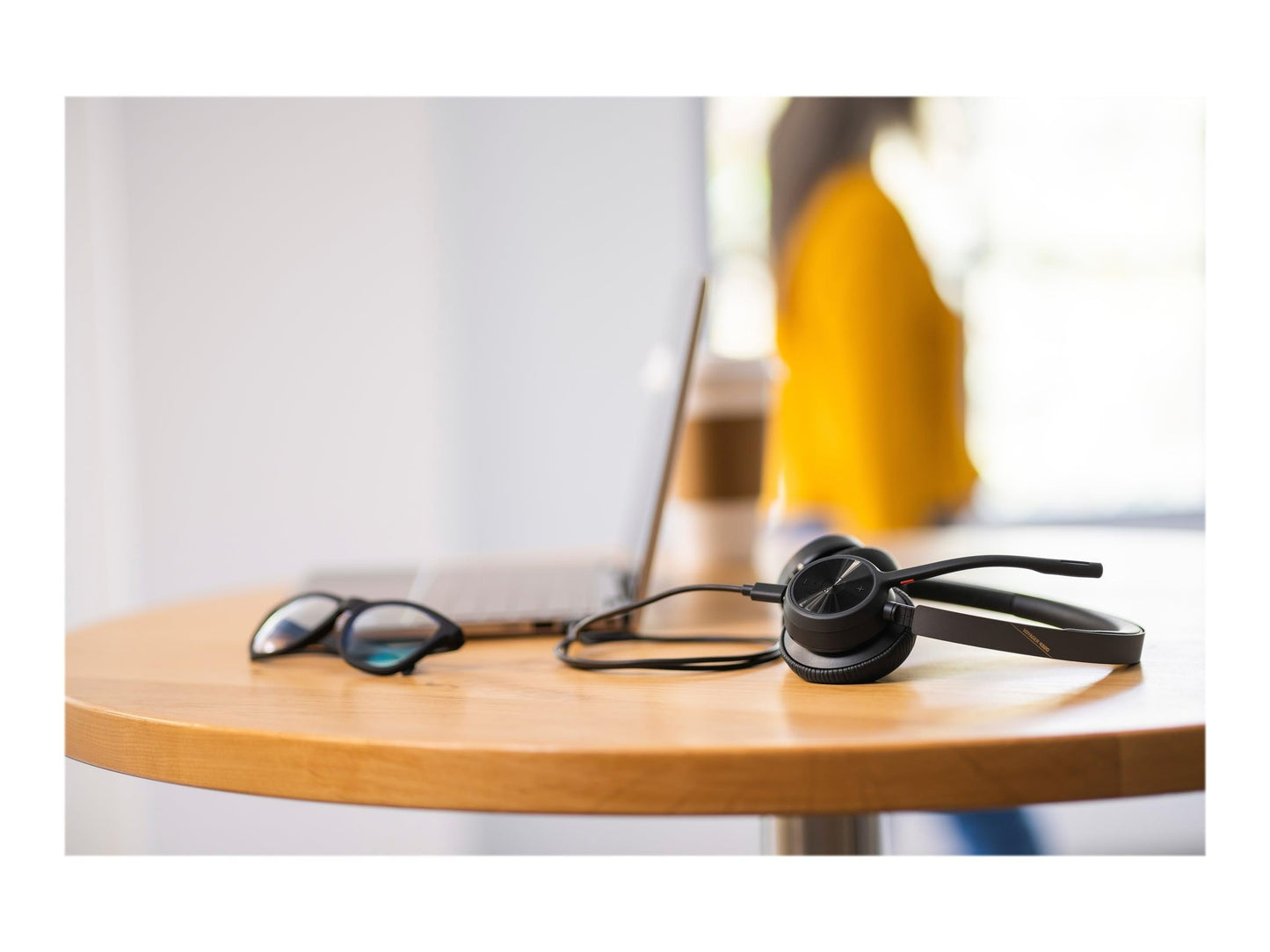 Poly - Voyager 4320 UC Wireless Headset + Charge Stand (Plantronics) - Headphones with Boom Mic - Connect to PC/Mac via USB-A Bluetooth Adapter, Cell…