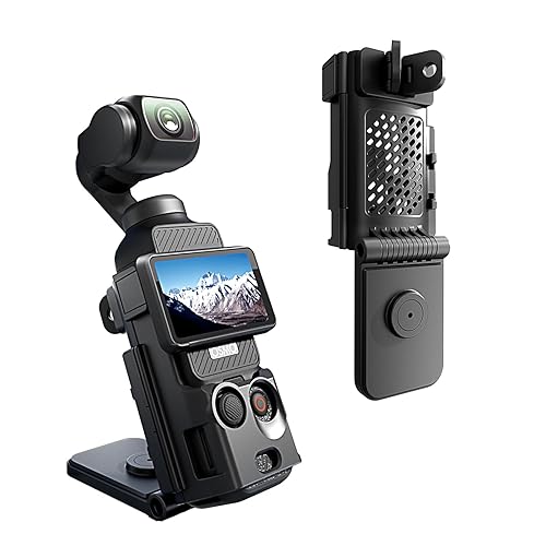 ALTSON Magnetic Mount Stand for DJI Osmo Pocket 3, DJI Osmo Pocket 3 Accessories-Multifunction Expansion Adapter 180° Adjustable Magnet Base, 1/4"