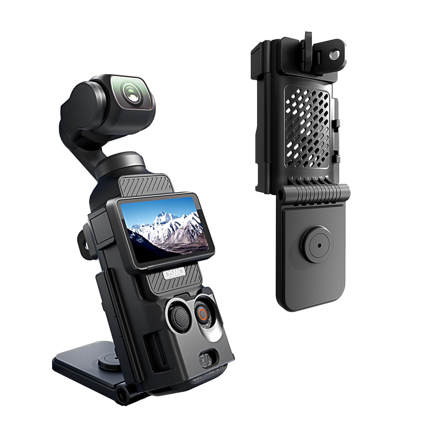 ALTSON Magnetic Mount Stand for DJI Osmo Pocket 3, DJI Osmo Pocket 3 Accessories-Multifunction Expansion Adapter 180° Adjustable Magnet Base, 1/4"