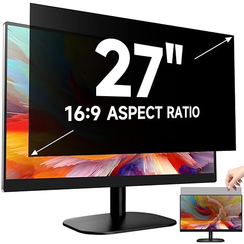 27 Inch Privacy Screen Protector, Anti Glare & Anti Scratch Screen Filter Compatible with 27"