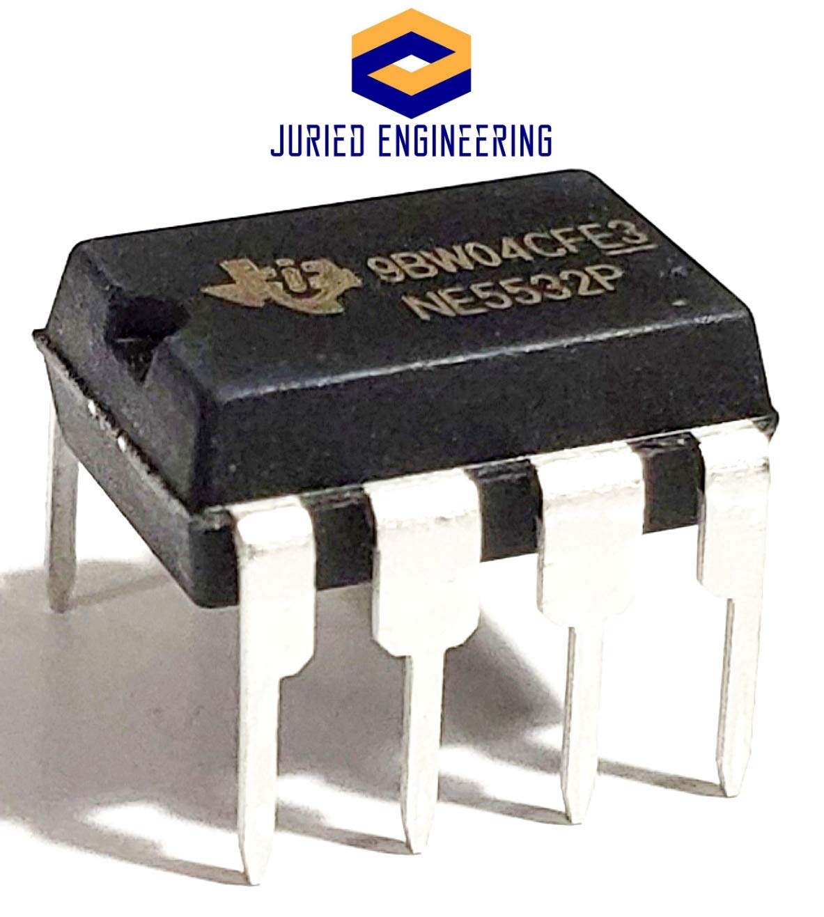 Juried Engineering NE5532P NE5532 Dual Low-Noise High-Speed Audio Operational Amplifier Op Amp Breadboard-Friendly IC DIP-8 (Pack of 10)