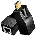 Znoogrn 4K HDMI to RJ45 Extender, HDMI Extender Over Ethernet Cat 6/7/ 8 Cable, Hdmi Repeater to RJ45 Network Converter for HDTV STB DVD PS4, Support