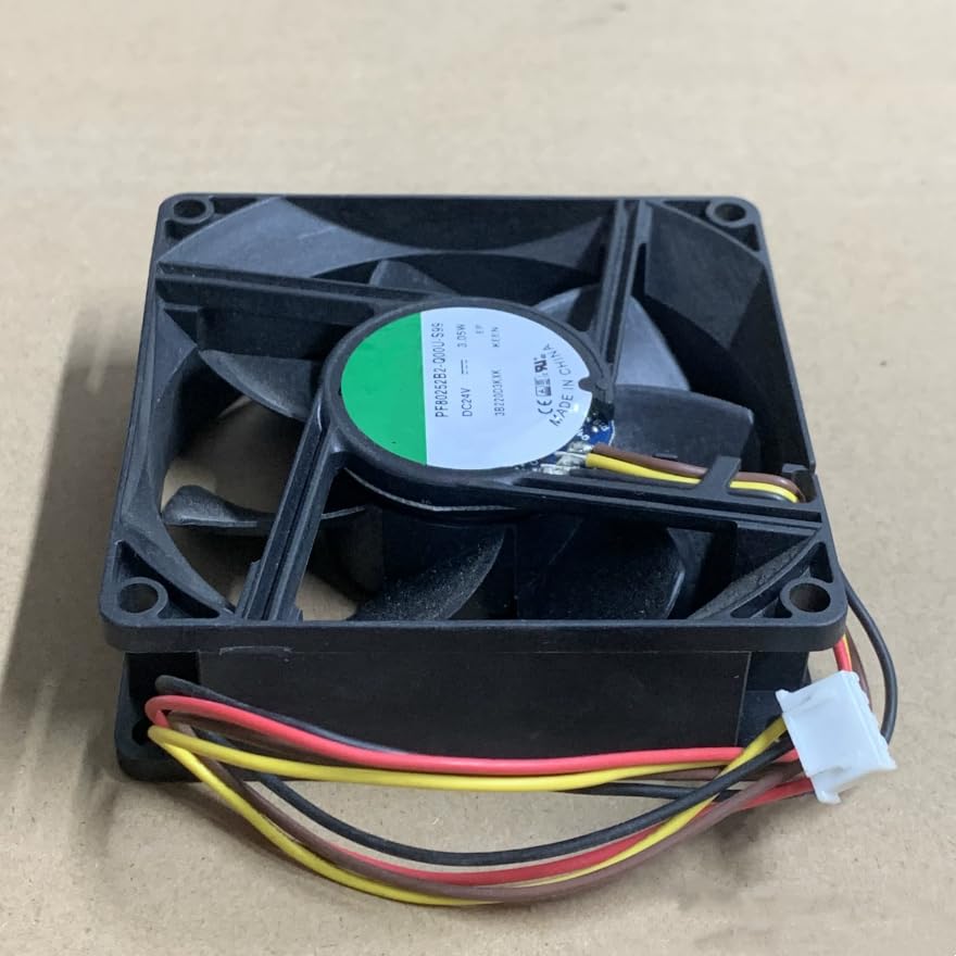 PF80252B2-Q00U-S99 DC 24V 3.05W 80x80x25mm 4-Wire Cooling Fan
