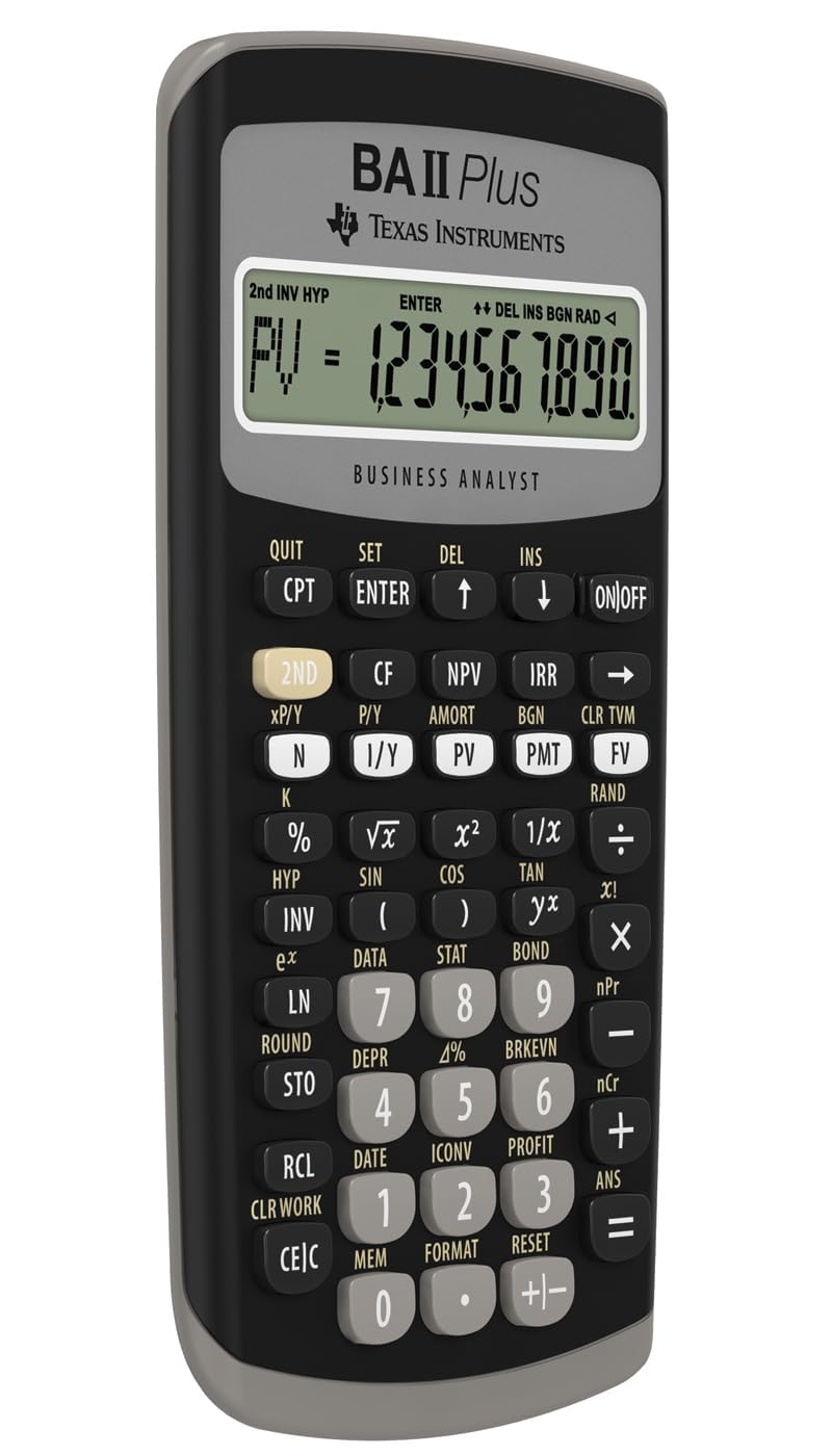 Texas Instruments BA II Plus Professional Advanced Financial Calculator