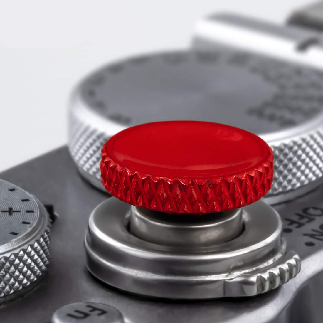 Fuji Shutter Release Button Accessories: Fujifilm Camera Soft Shutter Button - Red Shutter Button for Canon Nikon Leica Film X100V X100F Xt5 Xt4 Xt3